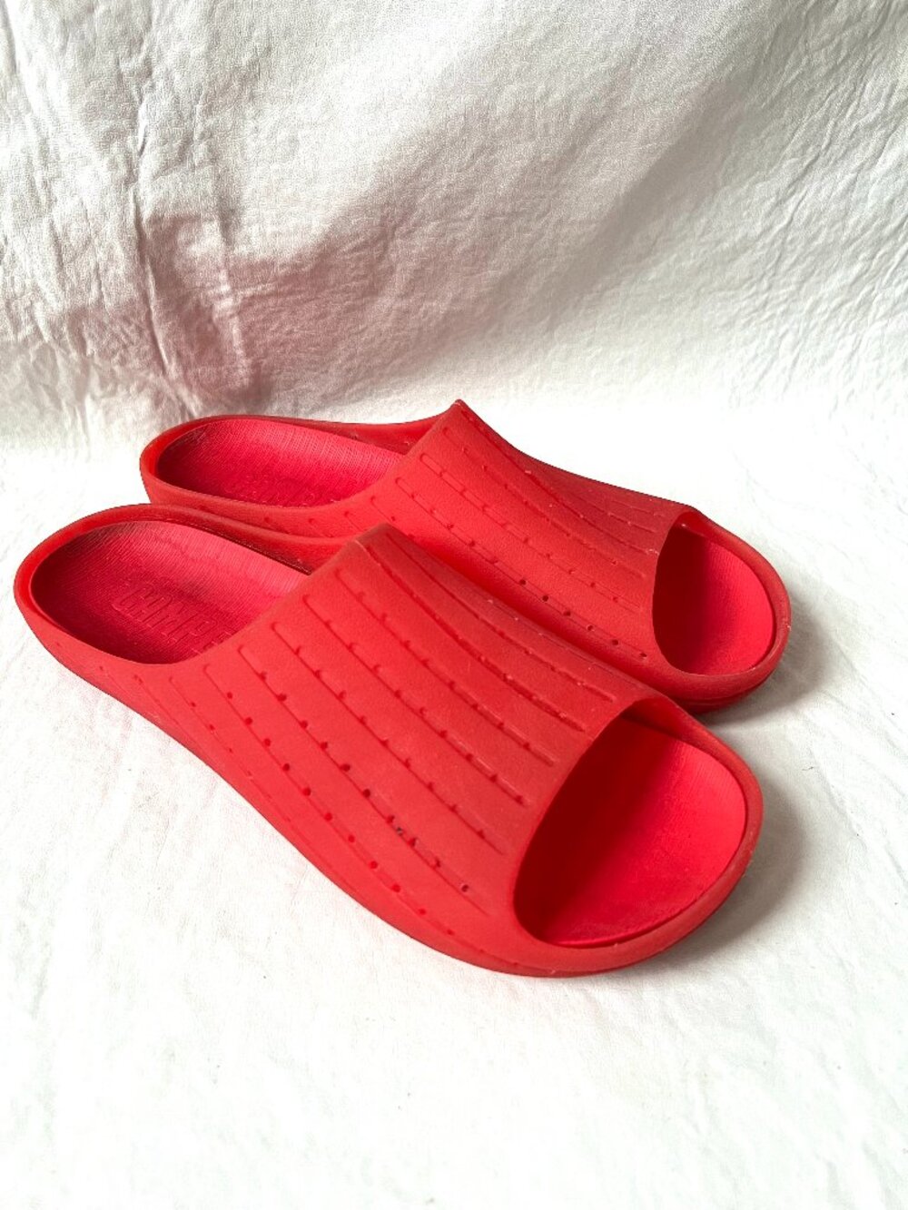 Camper slide sandals red rubber Monomaterial Wabi EU 41 mens 8 slip on shoes